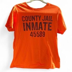Vintage County Jail Inmate Humor Graphic Tee